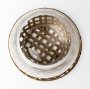 68938 - Reena I Small Gold Woven Metal Base Table Candle Holder 