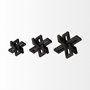 68962 - Aleph (Set of 3) Black Metal Small Medium & Large Jacks