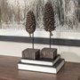 68922 - Pinterra (Small) 4L x 4W Brown Resin Pinecone Replica