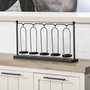 68601 - Erlen Black Metal Hanging Votive Five Candle Table Candle Holder 