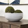 68909 - Larsen 13L x 13W White Ceramic Large Decorative Bowl