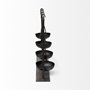 68857 - Enos 19L x 3W Black Metal 4 Bowl Ancient Spice Market Decorative Display