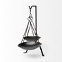 68854 - Adilah 16L x 10W Black Metal Vintage Inspired Weighing Scale