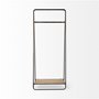 68821 - Carell 31L x 18W Black Metal And Wood Shelf Hall Tree 