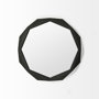 69028 - Aramis I 32" Octagon Black Wood Frame Wall Mirror