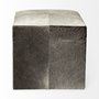 69055 - Zahavi I 20" Grey-toned hair-on-hide ottoman