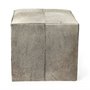 69055 - Zahavi I 20" Grey-toned hair-on-hide ottoman