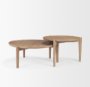 69024 - Cleaver (Set of 2) 40" & 31" Round Brown Solid Wood Nesting Coffee Tables