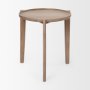 69023 - Cleaver I 22 x 24 Round Top Brown Solid Wood Accent Table 