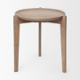 69023 - Cleaver I 22 x 24 Round Top Brown Solid Wood Accent Table 