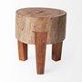 68901 - Asco 15"H Rustic Solid Reclaimed Wood Stool