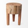 68900 - Asco 18"H Rustic Solid Reclaimed Wood Stool