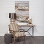 68186 - Olympus III Striped Brown Jute Wrapped Wooden Frame Accent Chair 