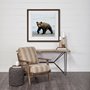 13403 - Curious Cub by Wink Gaines a Hand Embellished Textured Framed Art Photograph Matted under Glass
