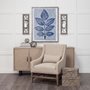 67596 - Benji 24"H Brown Wood Frame Black Metal Accent Mirrored Wall Candle Holder