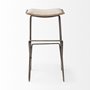 68466 - Katniss 30" Total Height Cream Fabric Seat Gold Metal Frame Bar Stool