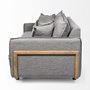 68711 - Roy I 84" Castlerock Gray Upholstered Three Seater Sofa 