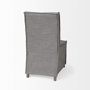 68189 - Elbert I Grey Fabric Slip-Cover Brown Wooden Base Dining Chair