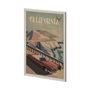 13499 - California Go USA (XL) by Mercana Studio a Hand Embellished Decograph Framed Art Print under Glass