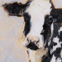 13500 - Moo-ving In II by Ethan Harper a Hand Embellished Textured Framed Art Print Matted under Glass