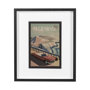 13503 - California Go USA (M) by Mercana Studio a Framed Art Print Matted under Glass
