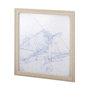 13506 - Airplane Mechanical Sketch I  by Ethan Harper a Hand Embellished Textured Framed Art Print