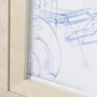 13506 - Airplane Mechanical Sketch I  by Ethan Harper a Hand Embellished Textured Framed Art Print