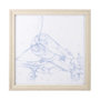 13507 - Airplane Mechanical Sketch II by Ethan Harper a Hand Embellished Textured Framed Art Print