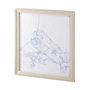 13507 - Airplane Mechanical Sketch II by Ethan Harper a Hand Embellished Textured Framed Art Print