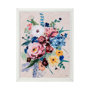 13516 - Farmhouse Flowers I by Barbara Fleming a Hand Embellished Textured Framed Art Print