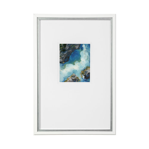 13521 - Aerial View II by Silvia Krause a Framed Art Print Matted under Glass