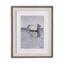 13523 - Boat on the Horizon I by Ethan Harper Hand Embellished Textured Framed Art Print Matted under Glass