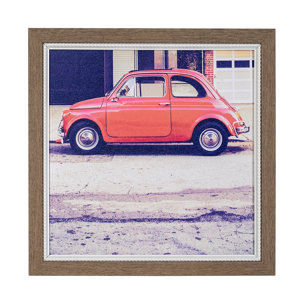 Vintage Ride V by Thomas Brown a Hand Embellished Textured Framed Photo Art Print
