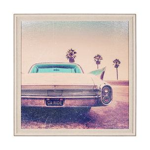 Vintage Ride I by Thomas Brown a Hand Embellished Textured Framed Photo Art Print