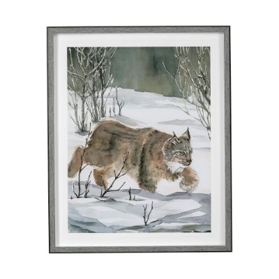 13548 - Life in North I by Melody Ducharme a Hand Embellished Textured Framed Art Print Matted under Glass