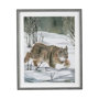 13548 - Life in North I by Melody Ducharme a Hand Embellished Textured Framed Art Print Matted under Glass