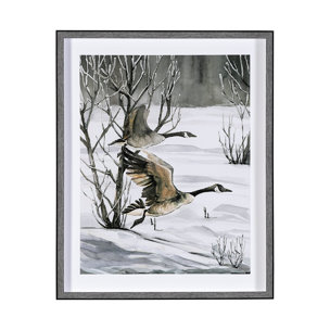 Life in North II by Melody Ducharme a Hand Embellished Textured Framed Art Print Matted under Glass