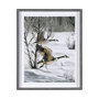 13549 - Life in North II by Melody Ducharme a Hand Embellished Textured Framed Art Print Matted under Glass