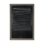 13552 - OM-Silver Lines by Studio M a handmade Original Framed Artwork under Glass