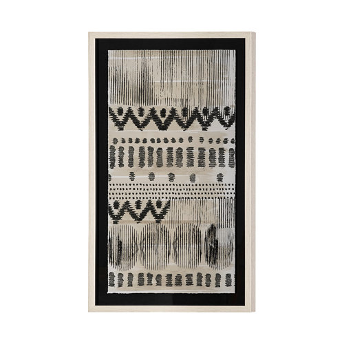 13557 - Wool and Silk II by Tom Reeves a Hand Embellished Textured Framed Art Print Matted under Glass