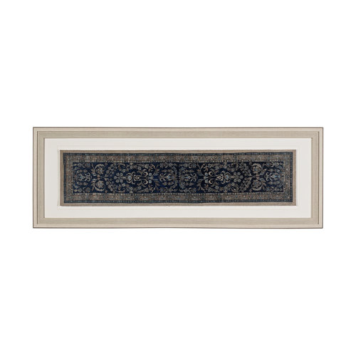 13560 - Carpet by Mercana Studio a Hand Embelished Textured Framed Art Print Matted under Glass