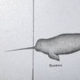 13561 - Narwhal by Mercana Studio a Hand Embellished Textured Framed Art Print