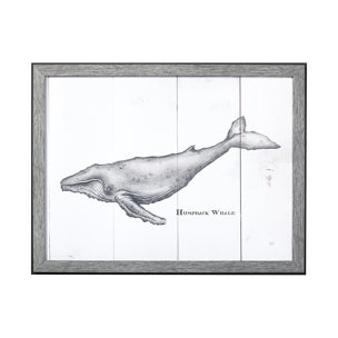 Humpback Whale by Mercana Studio a Hand Embellished Textured Framed Art Print