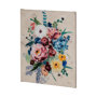 101851-L - Farmhouse Flowers I by Barbara Fleming a Hand Embellished Textured Canvas