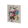 101851-S - Farmhouse Flowers I by Barbara Fleming a Hand Embellished Textured Canvas