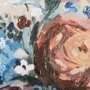 101852-L - Farmhouse Flowers II by Barbara Fleming a Hand Embellished Textured Canvas