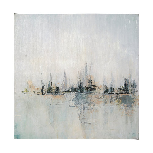 101855-L - Waterfront I by Jonathan Klassen a Hand Embellished Textured Canvas