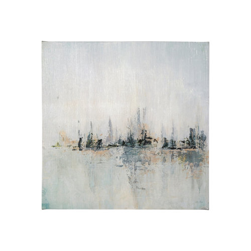 101855-S - Waterfront I by Jonathan Klassen a Hand Embellished Textured Canvas