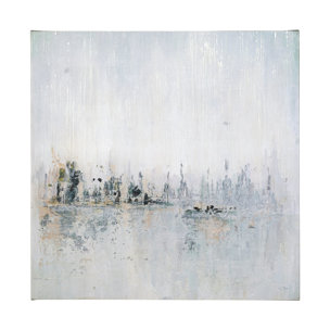 Waterfront II by Jonathan Klassen a Hand Embellished Textured Canvas