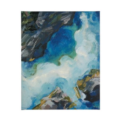 101860-L - Aerial View II by Silvia Krause a Hand Embellished Textured Canvas